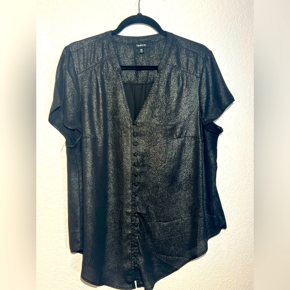 Black Metallic Top